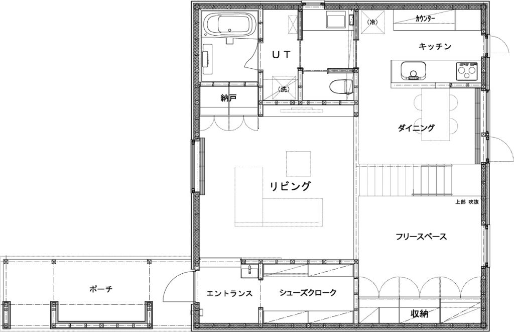 滝川　「緑町の片流れ」-建築家とともに造る家-