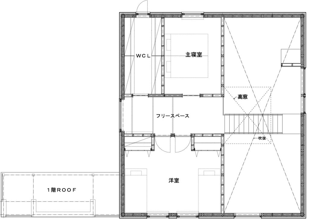 滝川　「緑町の片流れ」-建築家とともに造る家-