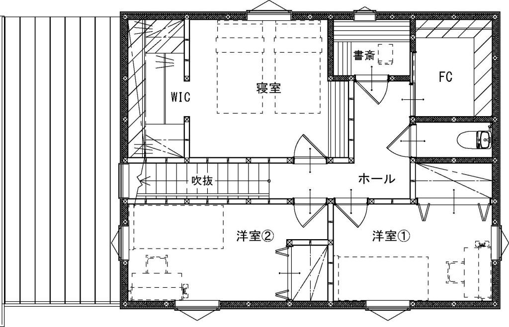 砂川　隠し扉が遊び心をくすぐるどこにいても楽しい家