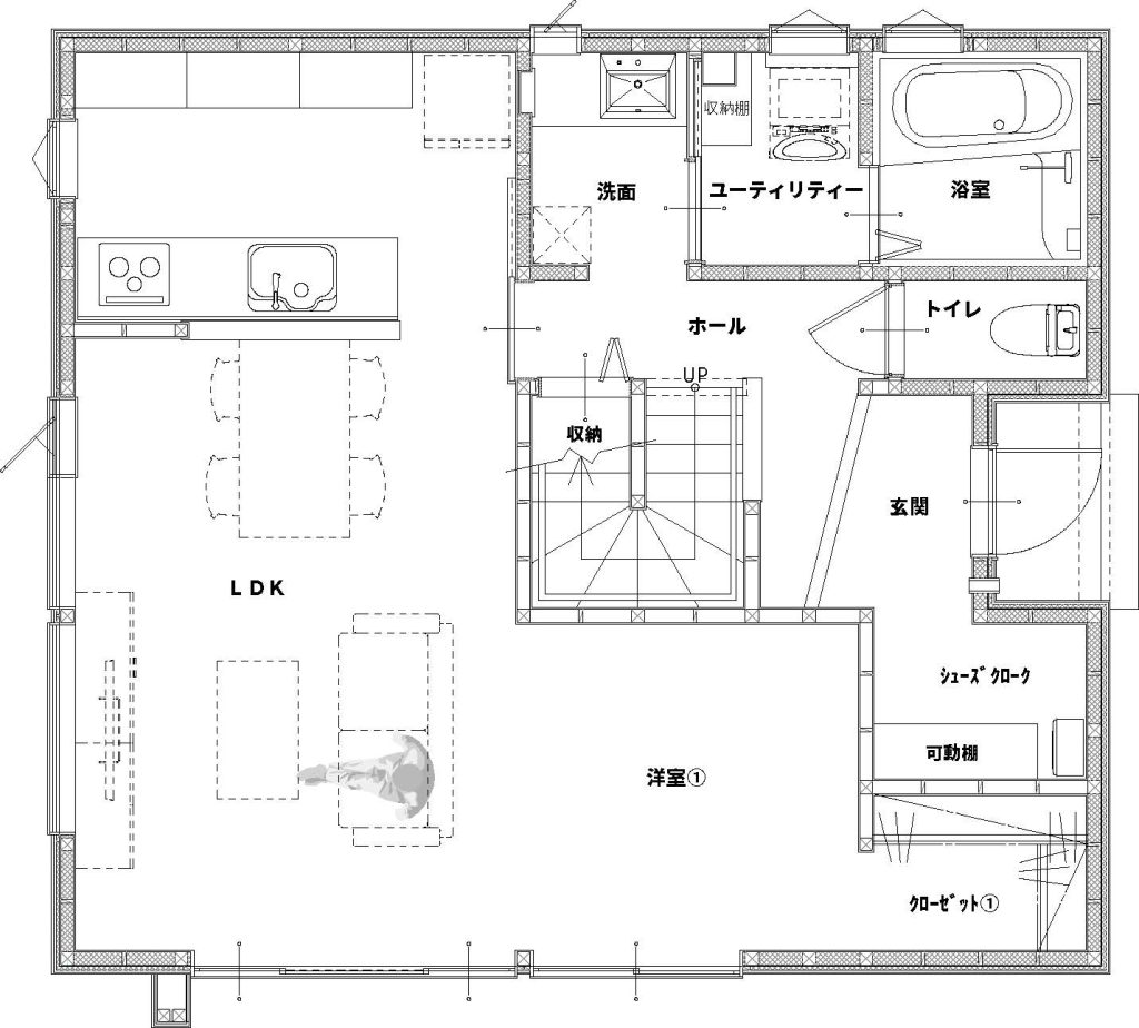滝川　【モデルハウス】家族で暮らしやすい広々とした家