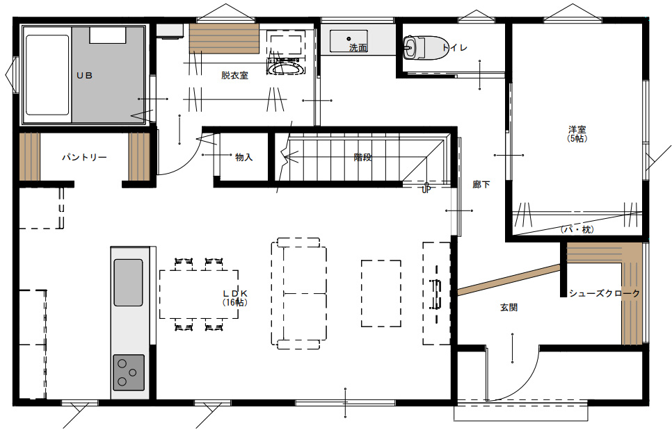 無垢の家の間取り